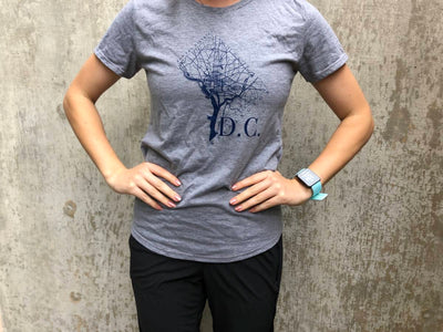 Women's =PR= DC Street Map Short Sleeve ANVL-DCSTRTMAPWMNGREY