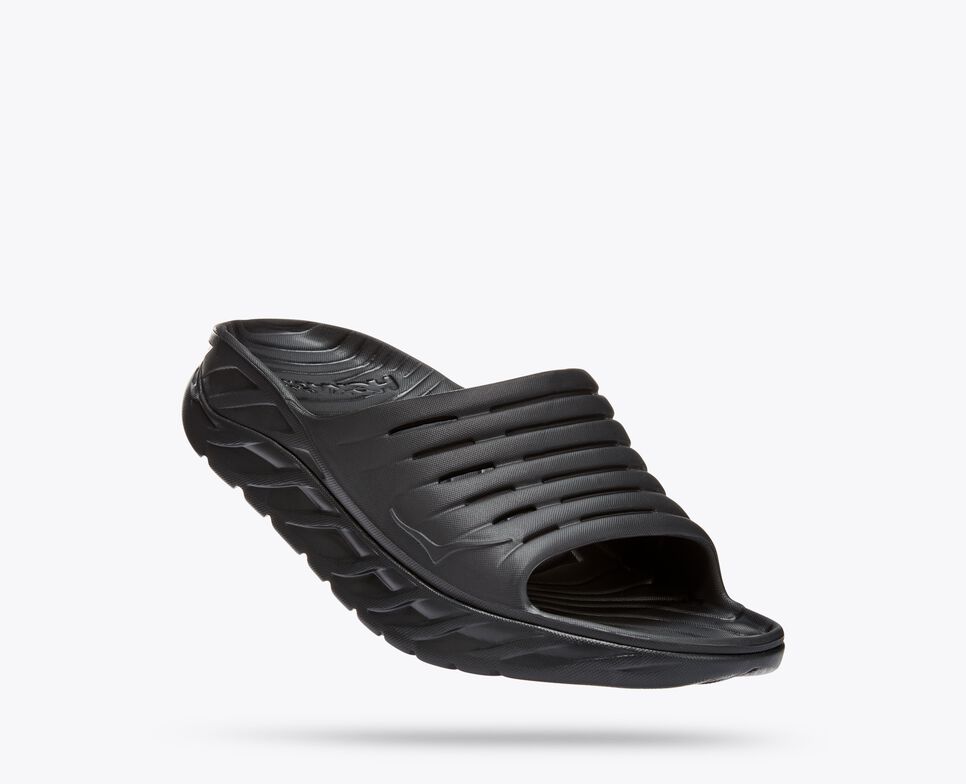 Unisex HOKA ORA Recovery Slide - 1134527-BLK