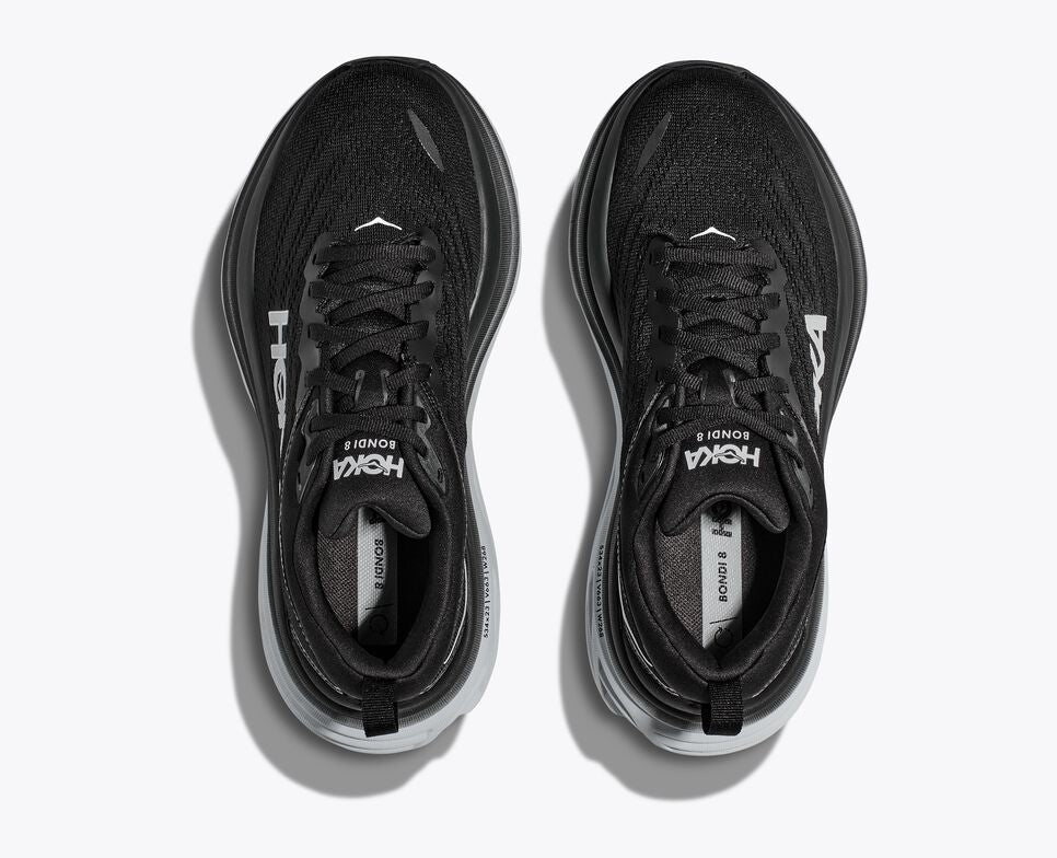 HOKA W BONDI 8 WIDE ブラック 1127954 Hoka Bondi 8 1127954 BWHT Women's Black Sneaker Wide