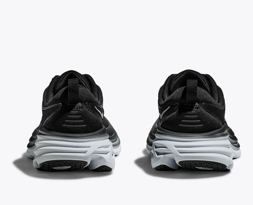 HOKA W BONDI 8 WIDE ブラック 1127954 Hoka Bondi 8 1127954 BWHT Women's Black Sneaker Wide