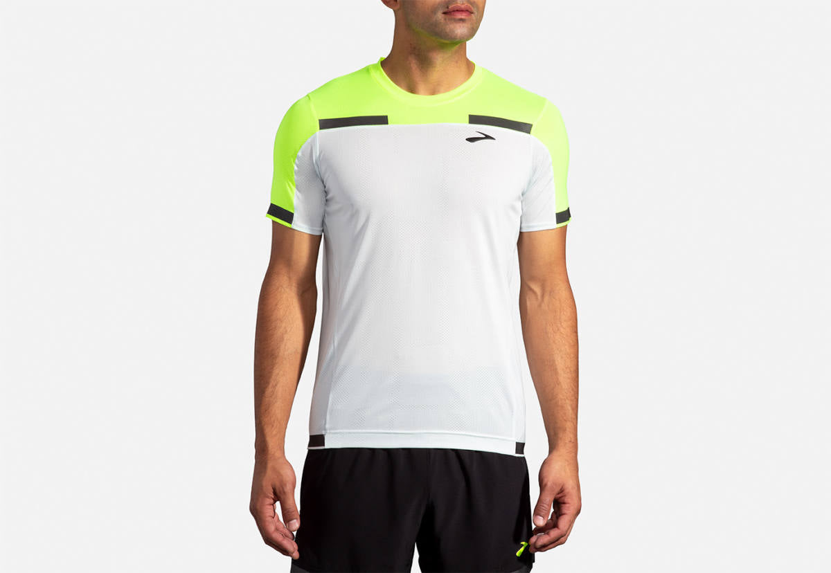 Men's Brooks Carbonite Short Sleeve Run Visible Collection 211355-052