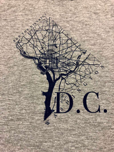 Women's =PR= DC Street Map Short Sleeve ANVL-DCSTRTMAPWMNGREY