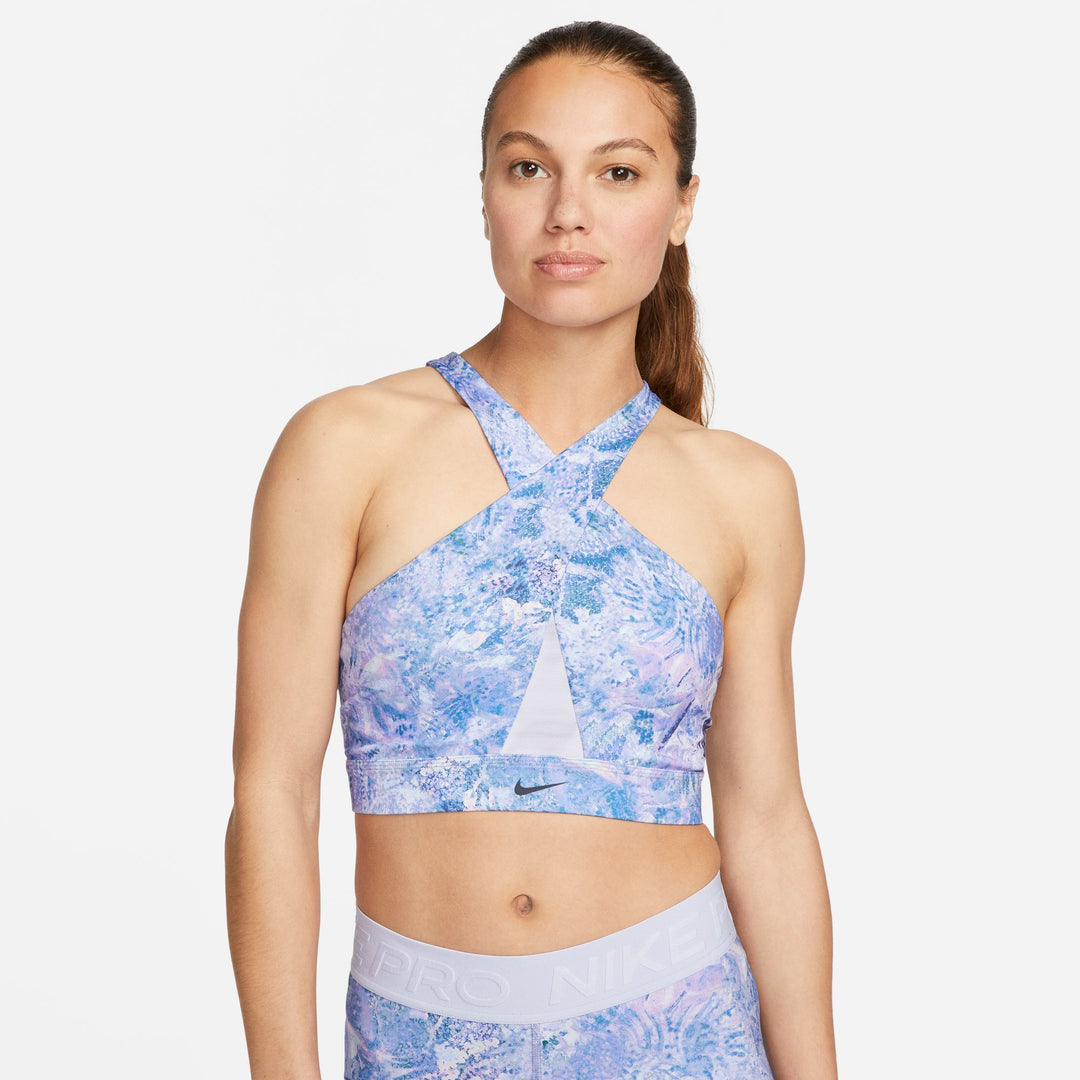 nike patterned sports bra