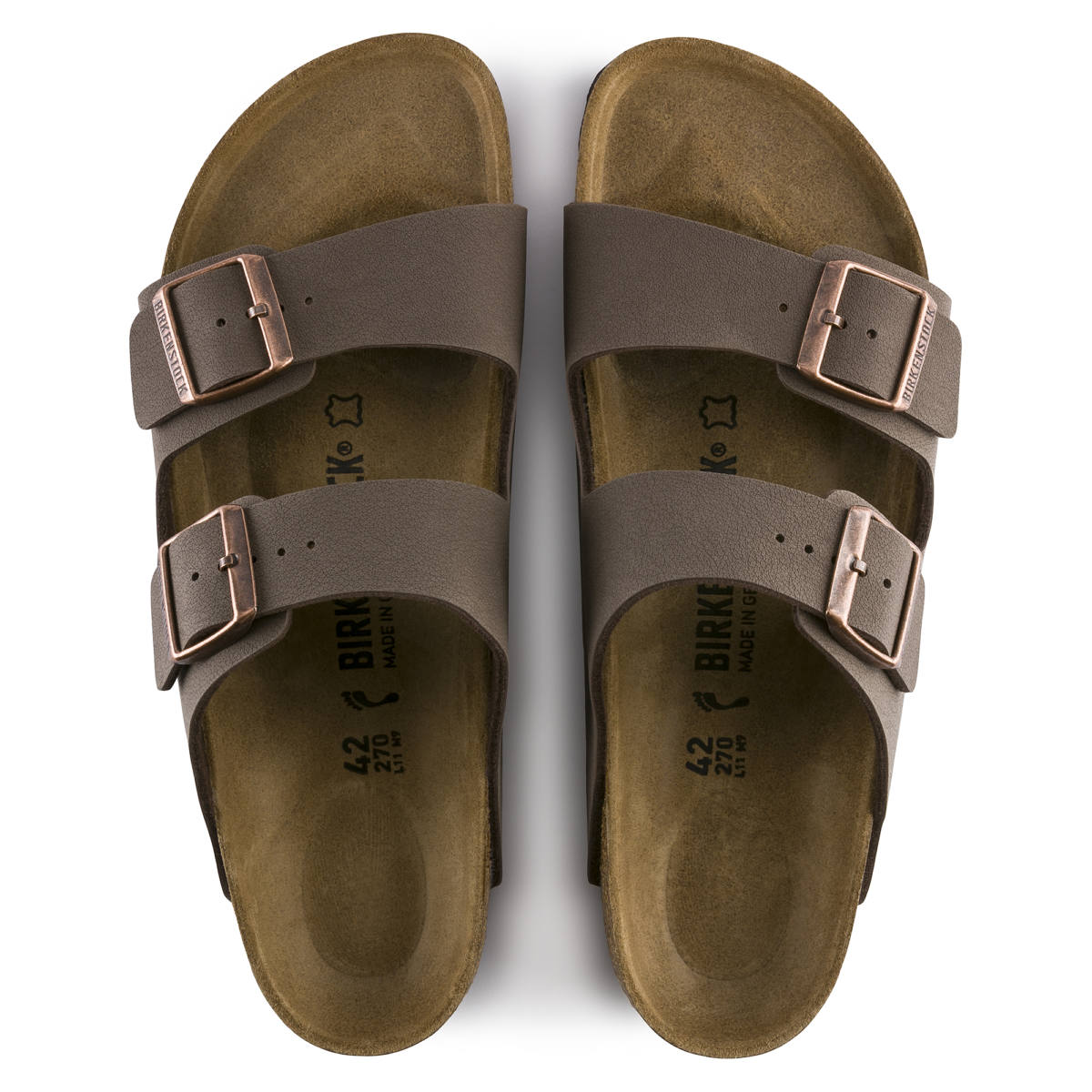 Men's Birkenstock Arizona Mocha Birkibuc BIRK-151181