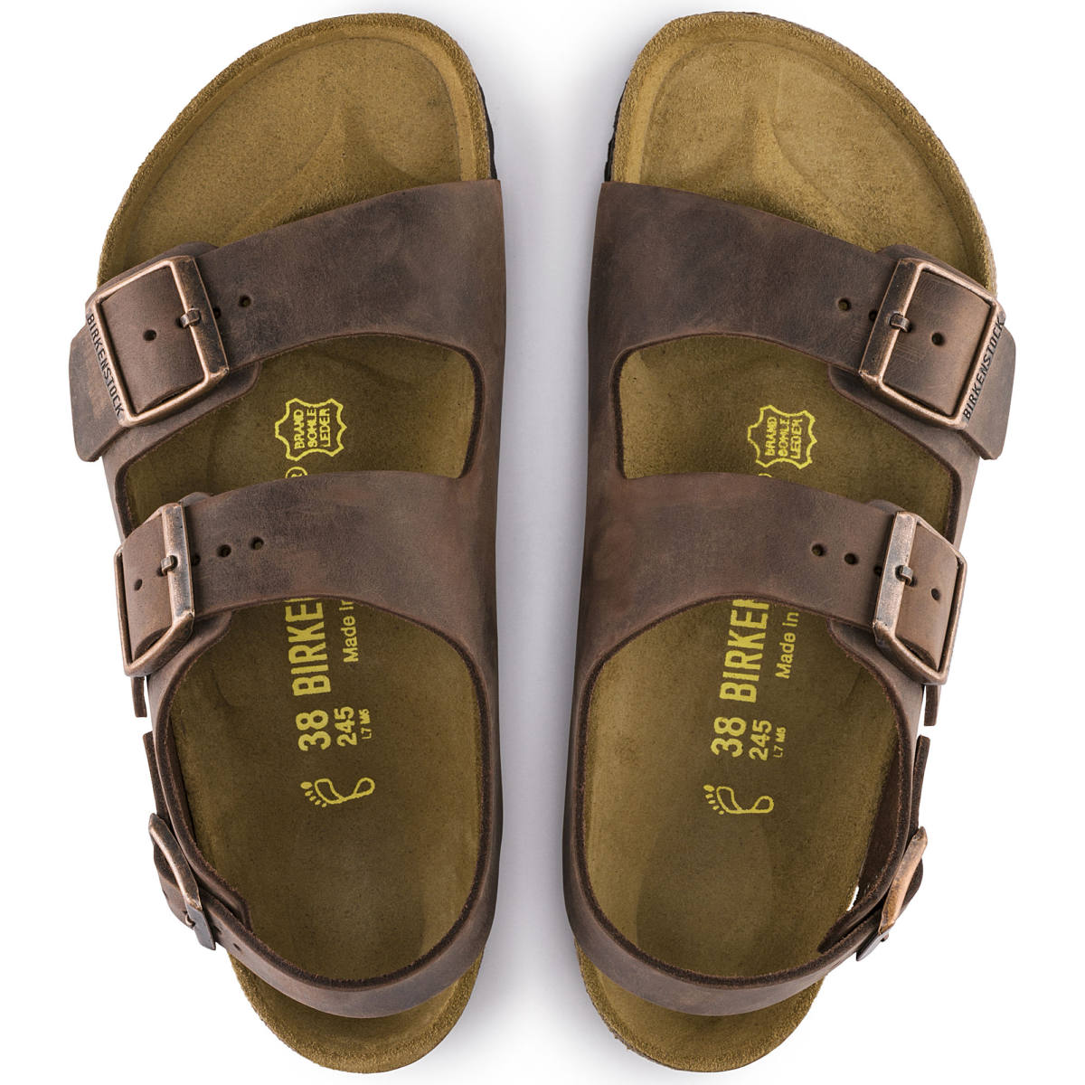 Men's Birkenstock Milano Habana Oiled Leather BIRK-34871