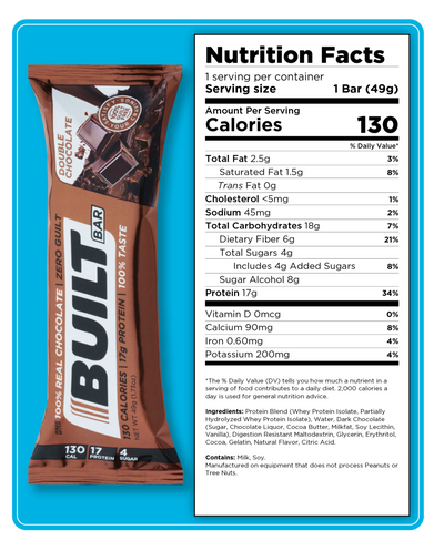 Built Bar  Double Chocolate Bar BRE0005