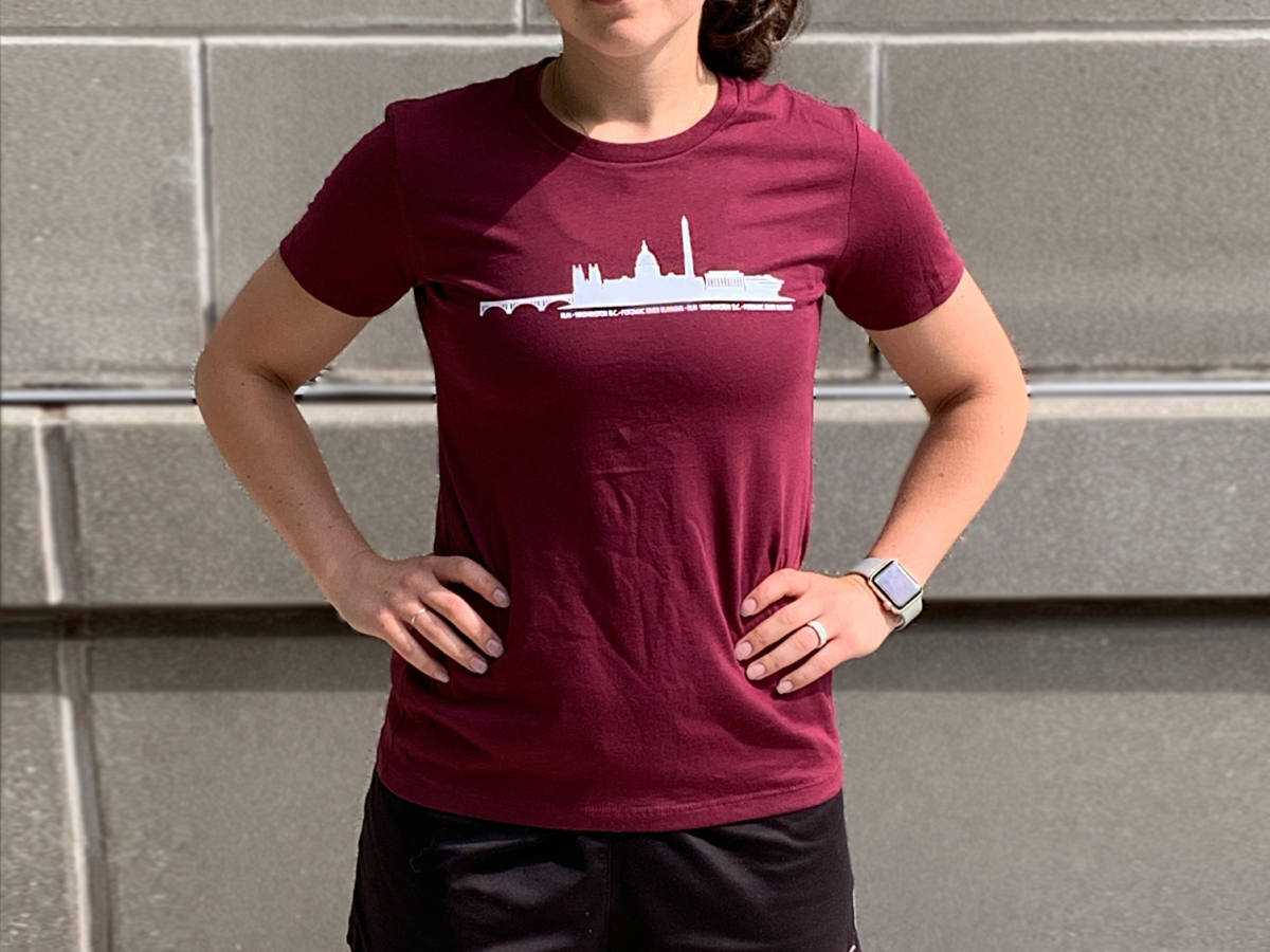 Women's =PR= DC Bridge Short Sleeve NEXT-BRIDGEWMNMAROON