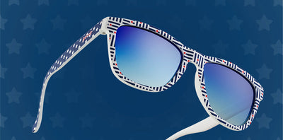 Goodr Running Sunglasses - Limited Edition: 4th of July - Founding Father Issues