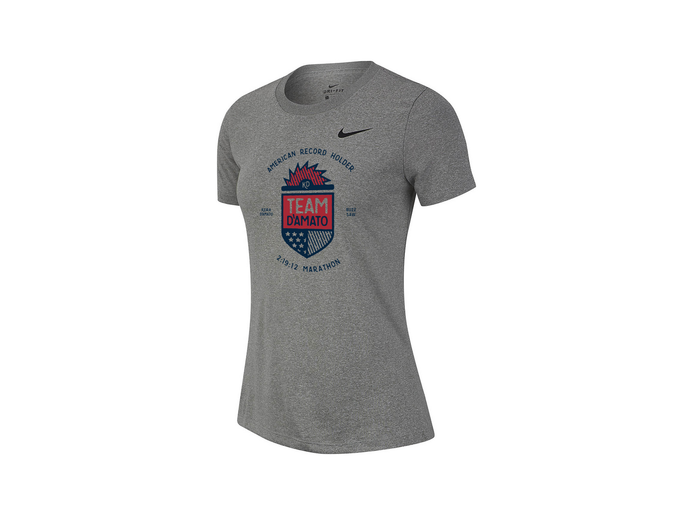 Women's Nike=PR= Team D'Amato Graphic Tee-WKEIRATEEGREY