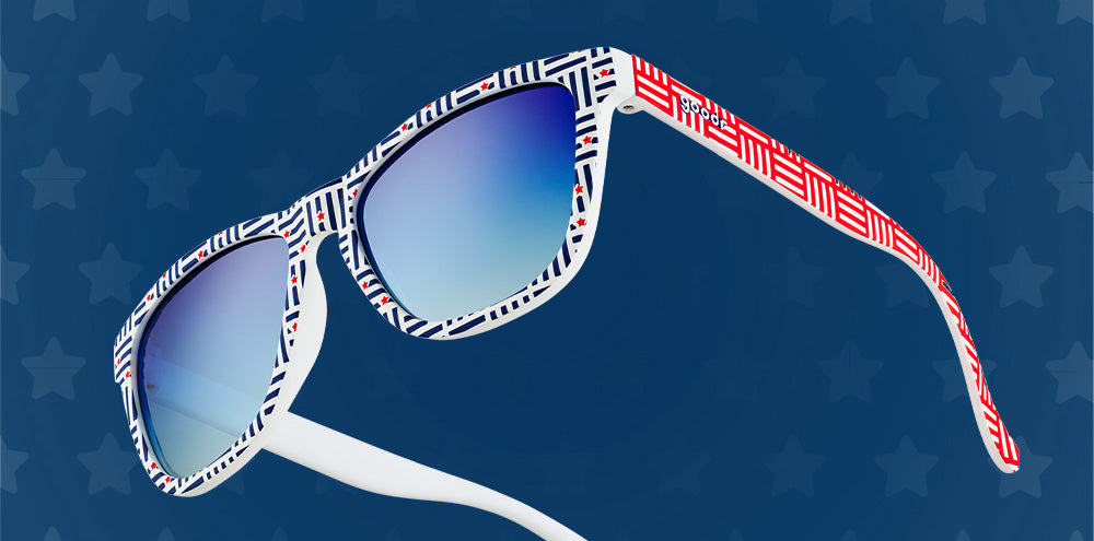 Goodr Running Sunglasses - Limited Edition: 4th of July - Founding Father Issues