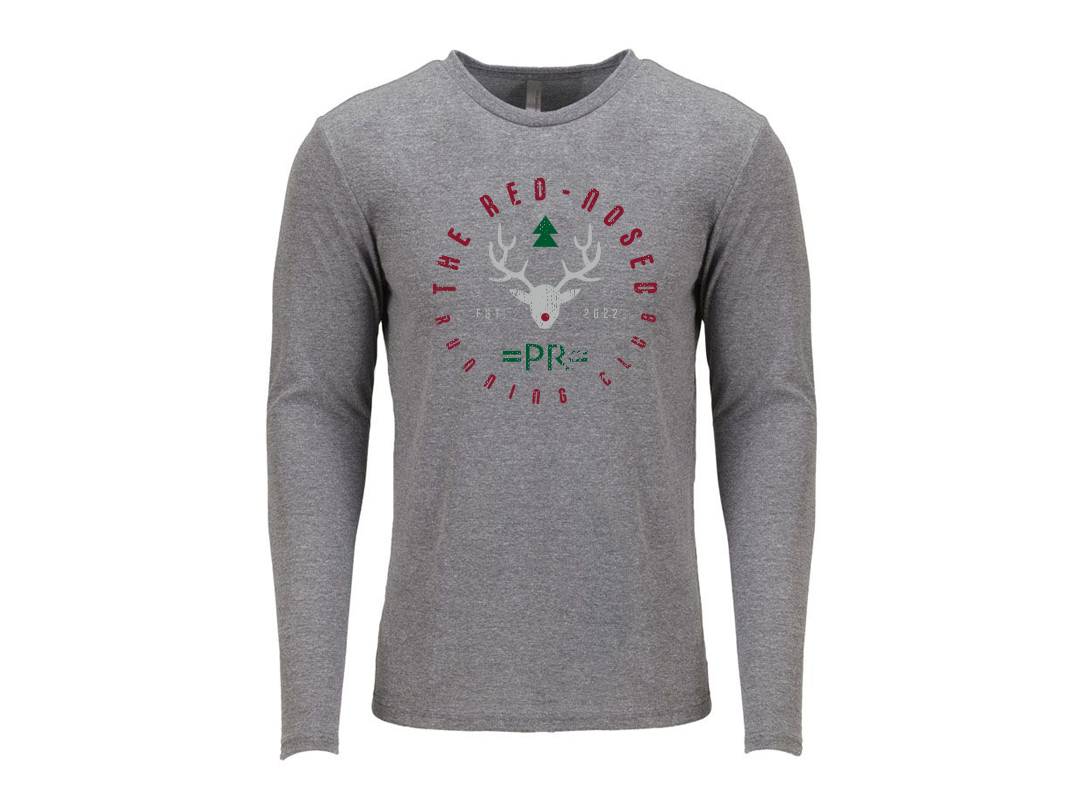 Unisex Red-Nosed Running Club Holiday Graphic Long Sleeve