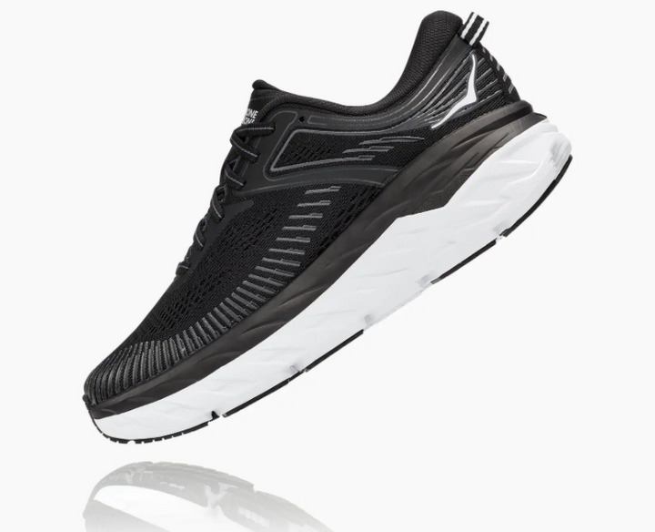 Women's HOKA Bondi 7 (Wide - D) - 1110531-BWHT – =PR= Run & Walk