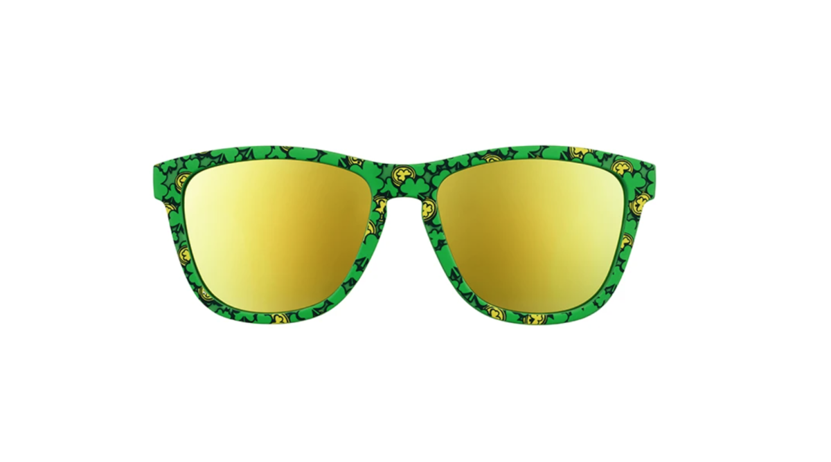 goodr Running Sunglasses Big Leprechaun Energy OG-STP21-GD7-RF