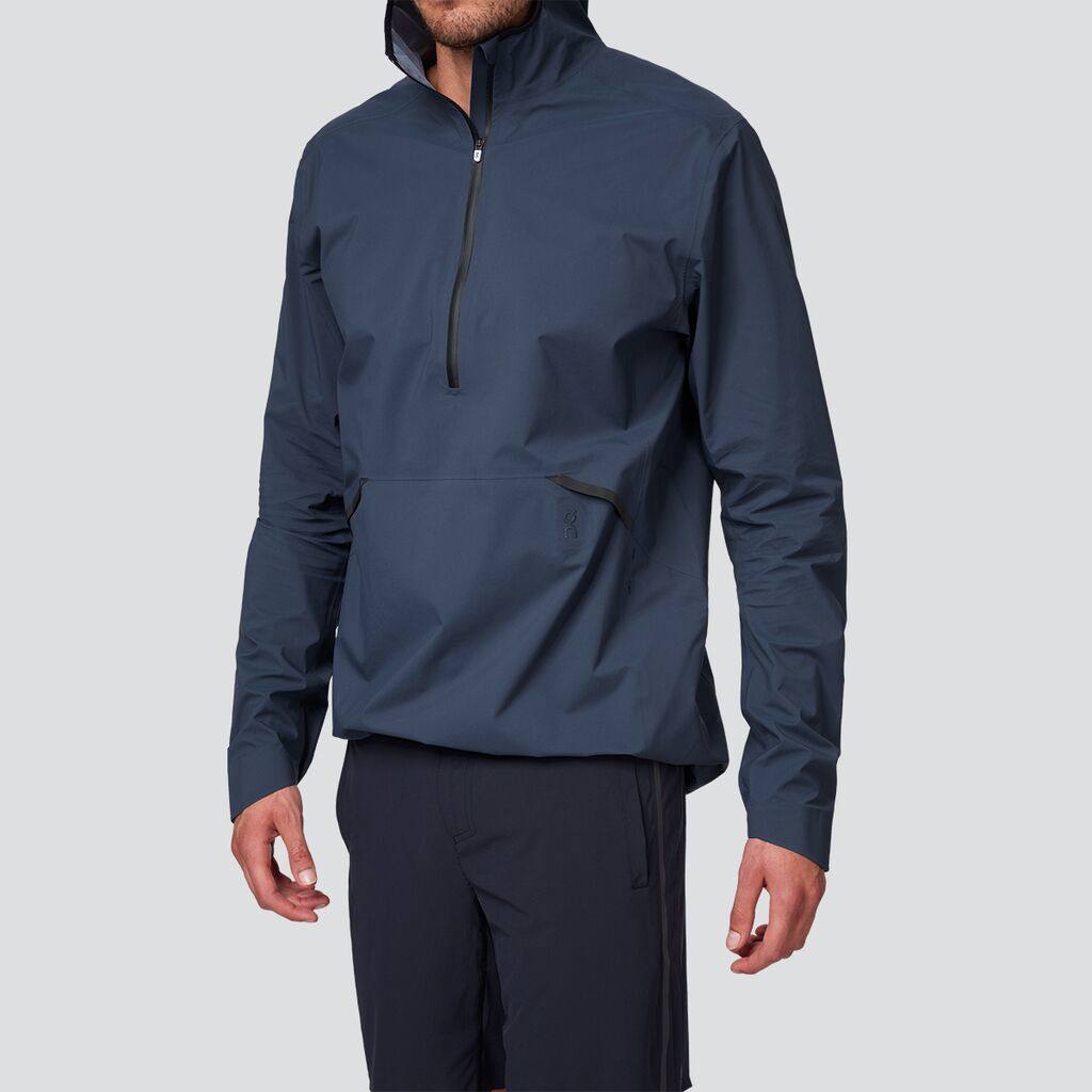 On WATERPROOF ANORAK メンズ L ネイビー Men's ON-Running Waterproof Anorak 124.00079 – =PR= Run & Walk