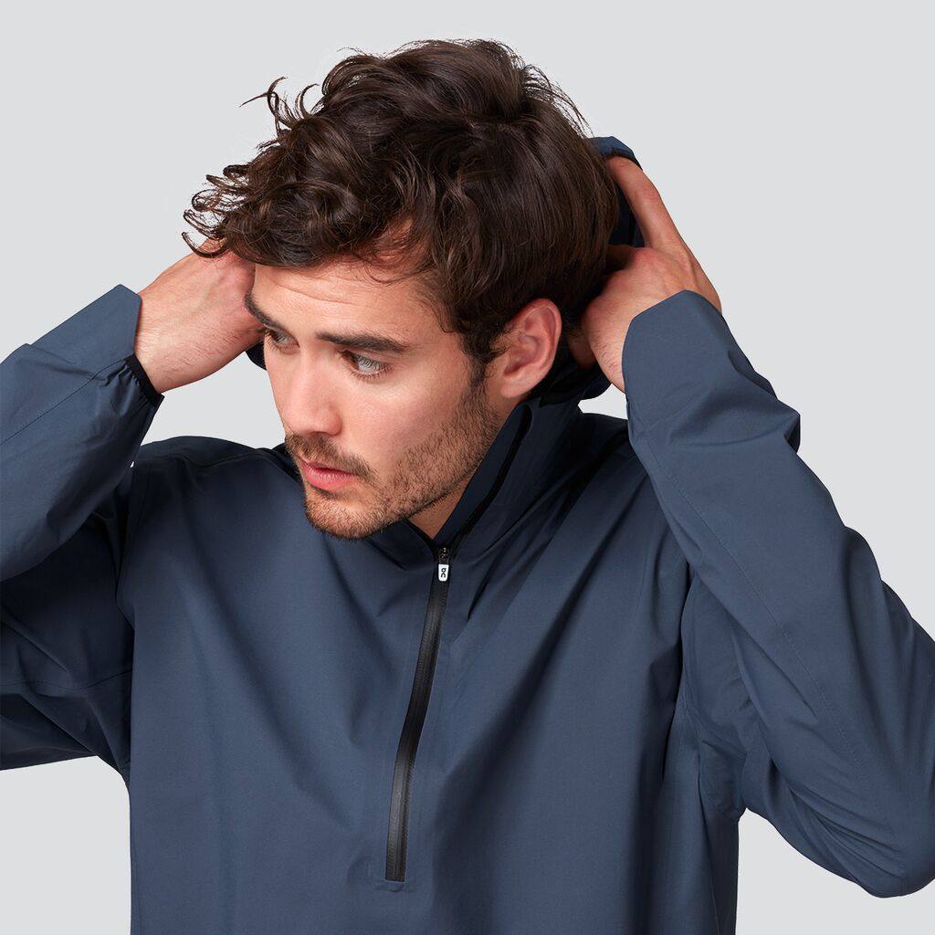 On WATERPROOF ANORAK メンズ L ネイビー Men's ON-Running Waterproof Anorak 124.00079 – =PR= Run & Walk