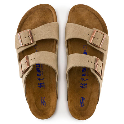 Women's Birkenstock Arizona Soft Footbed Taupe Suede BIRK-951301