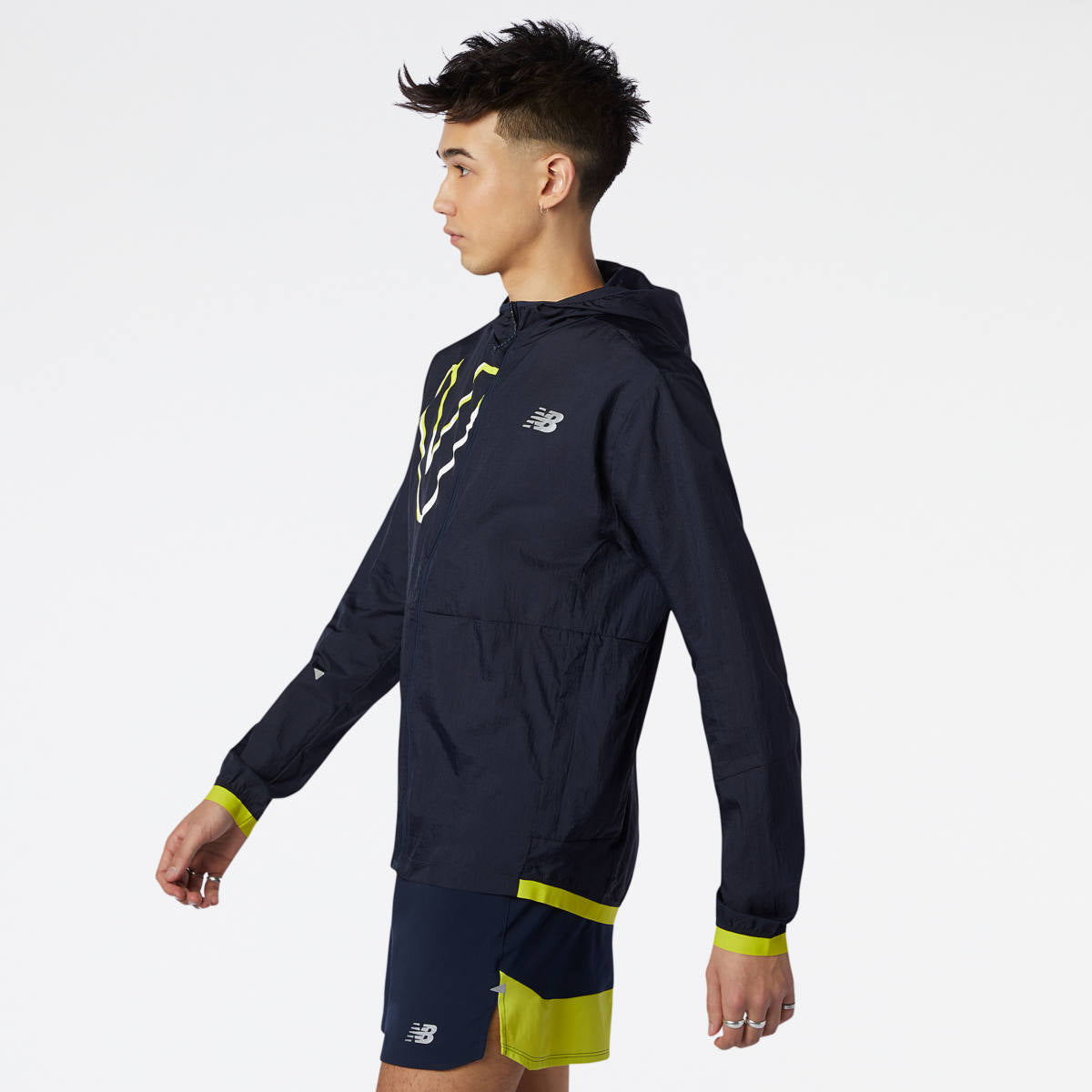 Men's New Balance Printed Impact Run Light Pack Jacket MJ01238-SYE