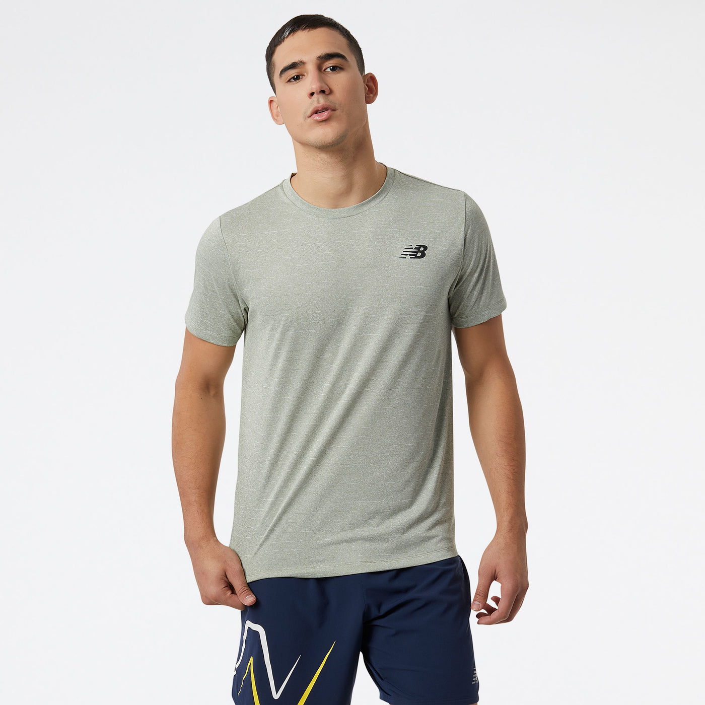 Men's New Balance Short Sleeve Tech Tee - MT01012-OLF