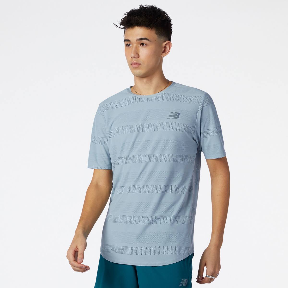 Men's New Balance Q Speed Jacquard Short Sleeve MT13277-LSL