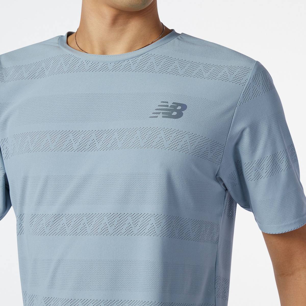 Men's New Balance Q Speed Jacquard Short Sleeve MT13277-LSL