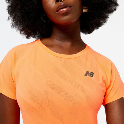 Women's New Balance Q Speed Jacquard Short Sleeve - WT23281-NDF